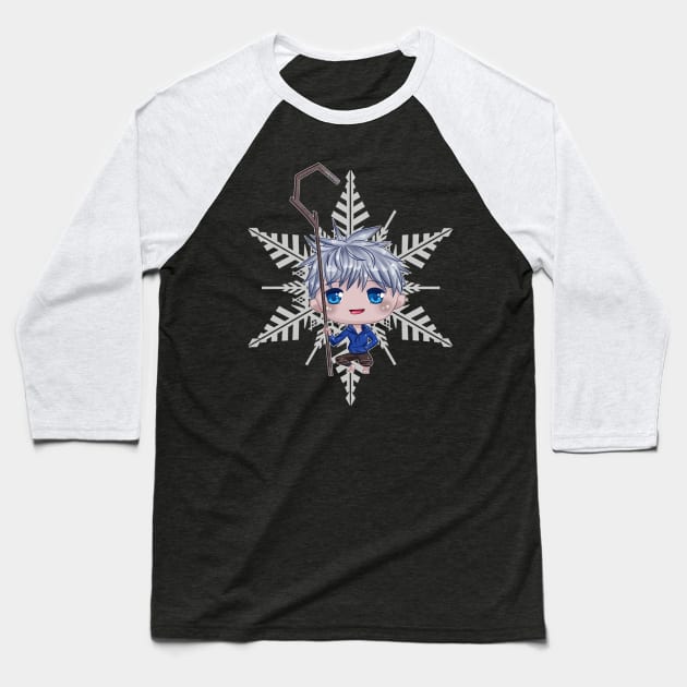 Chibi Jack Frost Baseball T-Shirt by sambeawesome